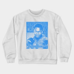 Larry Holmes Distressed Look Blue Crewneck Sweatshirt